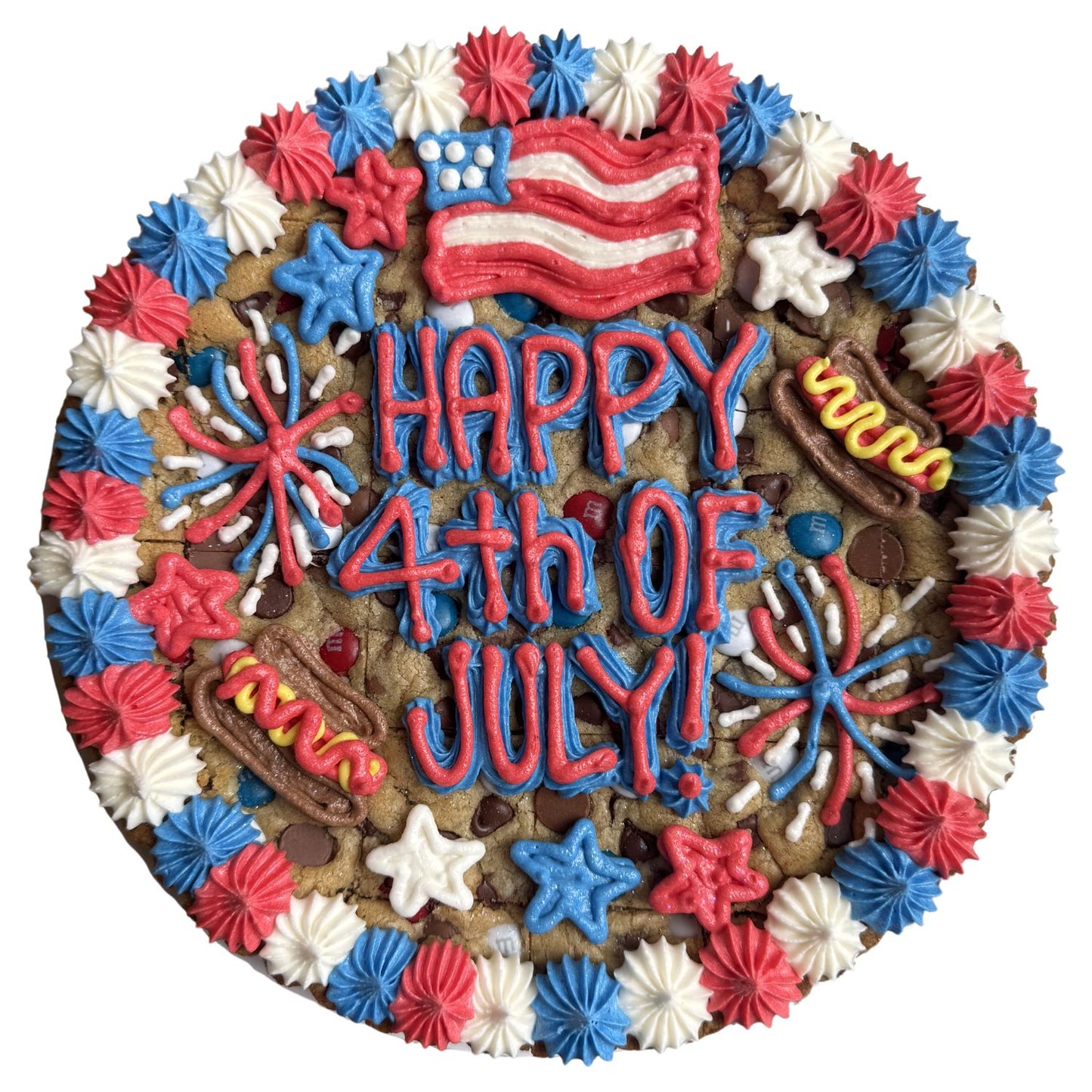 Fourth of July Charm Cookie Cake