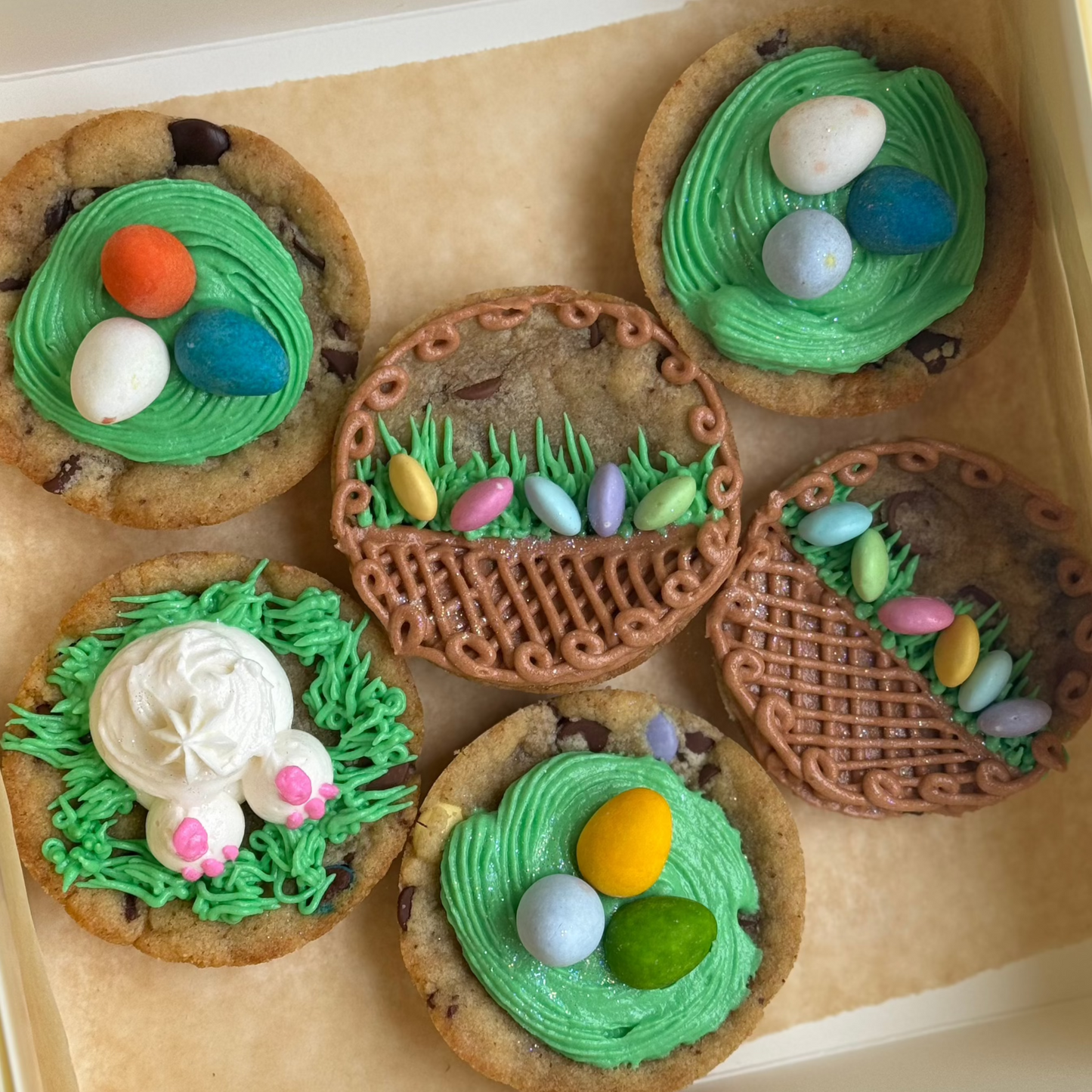6 Easter Cookie Cups