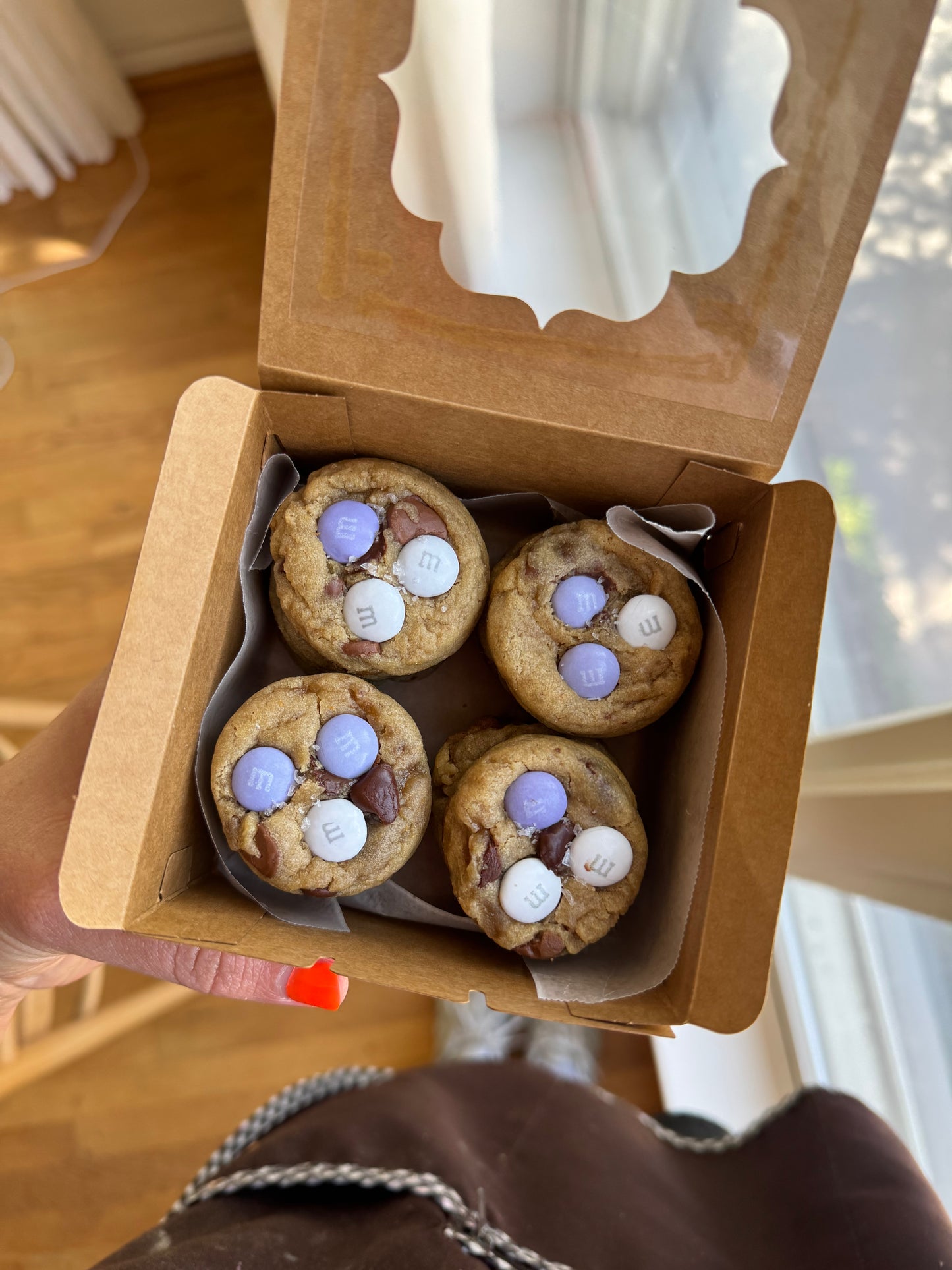 Dozen Mini M&M Cookies -Choose Your Team Colors