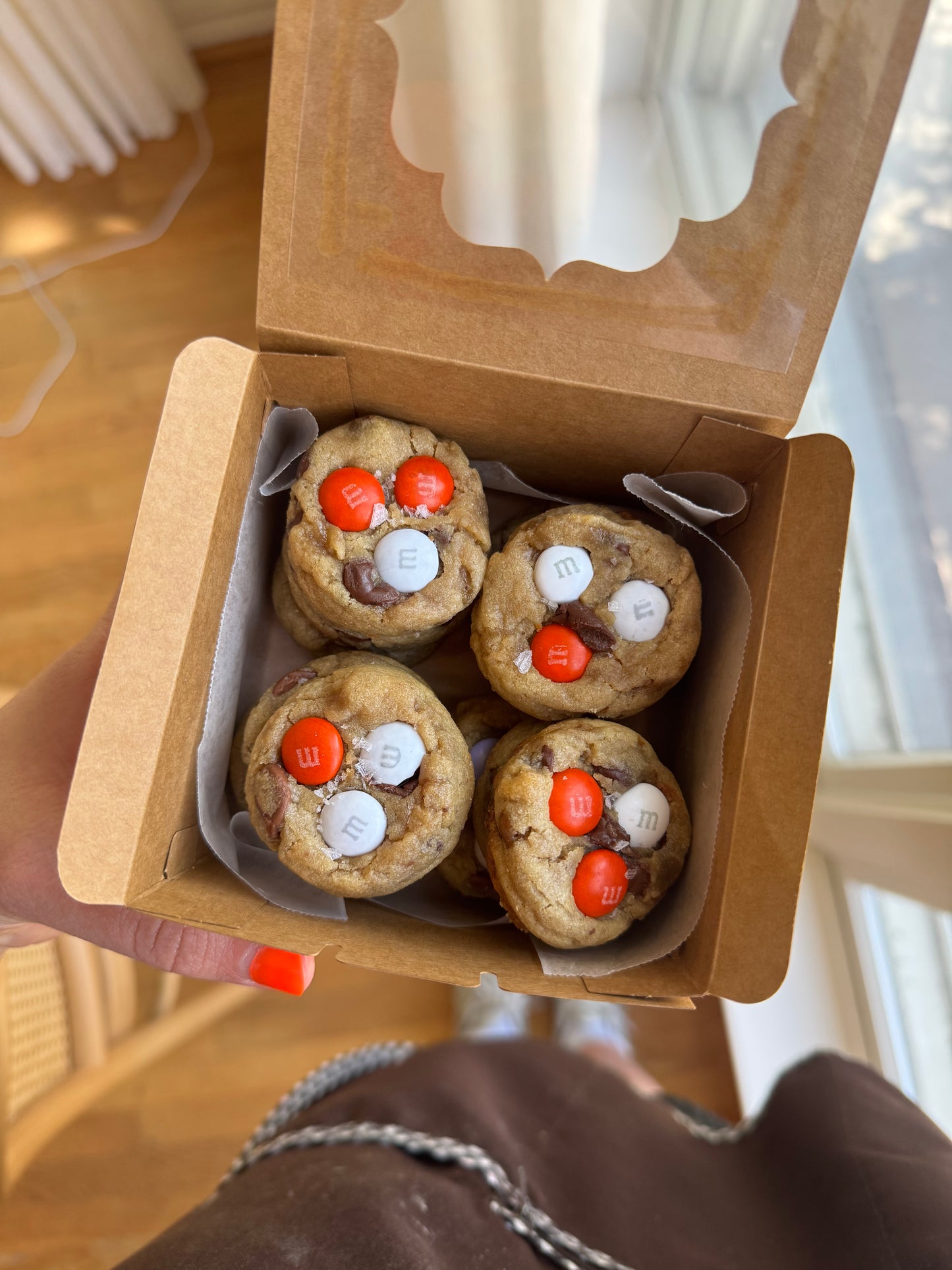 Dozen Mini M&M Cookies -Choose Your Team Colors