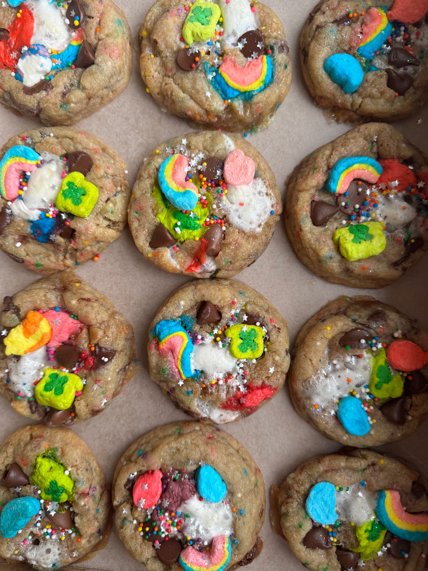 2 Dozen Medium-Sized Lucky Charm S'mores Cookies