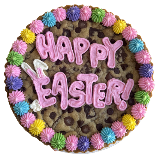 Easter Bubble Letters Cookie Cake