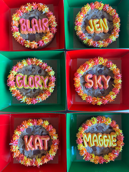 Mini Cookie Cake Name Tags