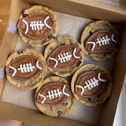 1/2 Dozen Football Cookie Cups