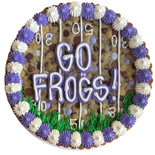 Yard Lines Design Cookie Cake