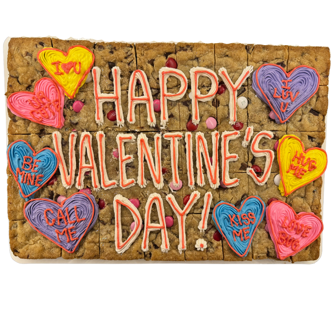 Rectangle M&M Valentine's Cookie Cake