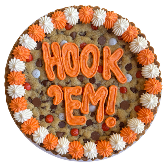 Bubble Letters Design Cookie Cake
