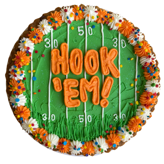 Yard Lines Design Cookie Cake