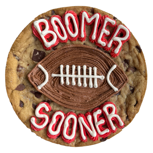 Mini Football Cookie Cake