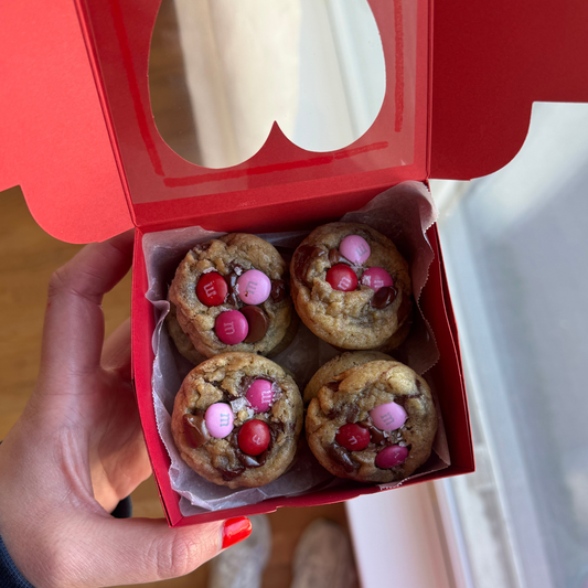 Dozen Mini Valentine's M&M Cookies