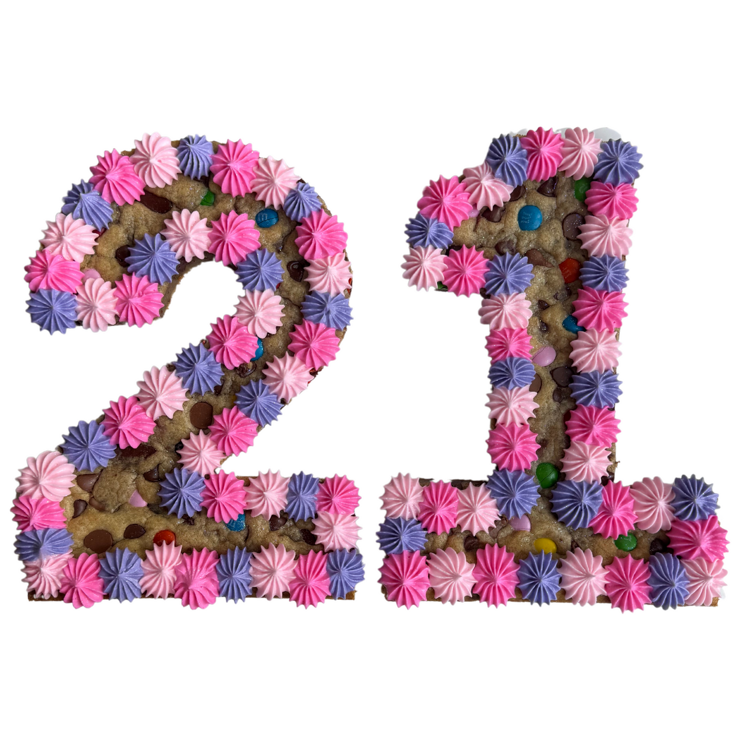 Mini Number Cookie Cakes