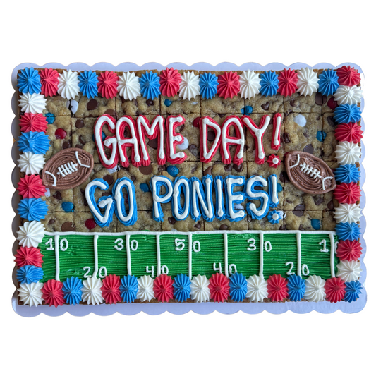 Football Field Design Rectangle Cookie Cake