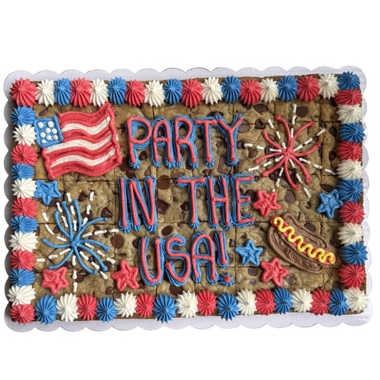 Fourth of July Charm Rectangle Cookie Cake