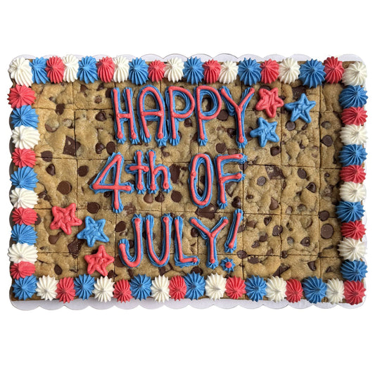 Fourth of July Stars Rectangle Cookie Cake