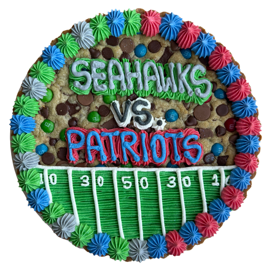 Super Bowl Field Design Cookie Cake