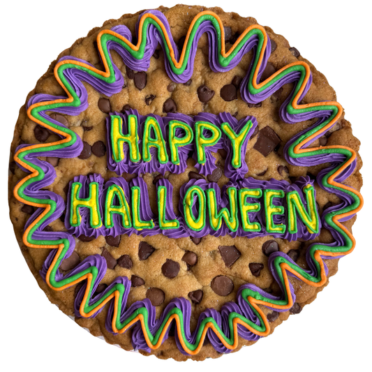 ZigZag Design Halloween Cookie Cake