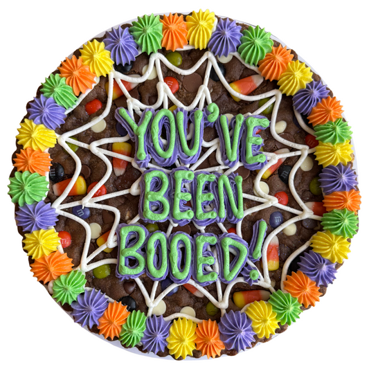 Spider Web Design Cookie Cake